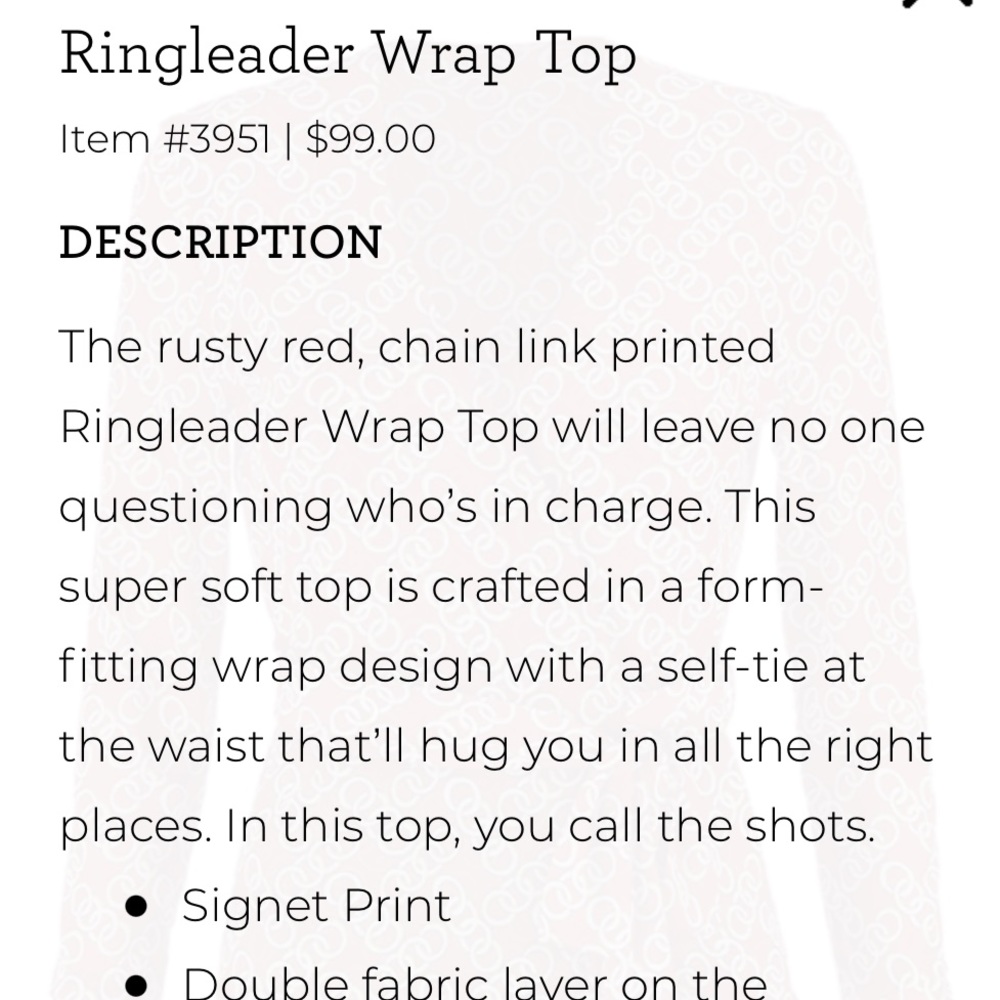 Cabi Ringleader Wrap Top - Picture 7 of 9